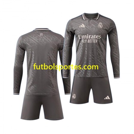 Camiseta Real Madrid Niño Tercera Equipación 2024/2025 Manga Larga